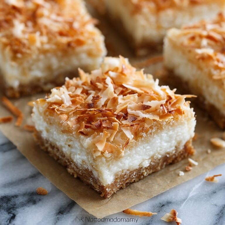 Chewy Coconut Bars Recipe
