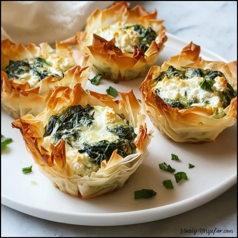Spinach & Artichoke “Ornament” Phyllo Cups Recipe