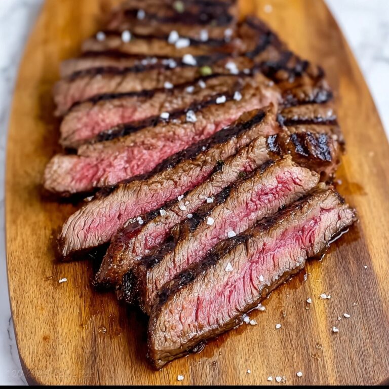 Grilled Balsamic and Garlic Flank Steak Recipe