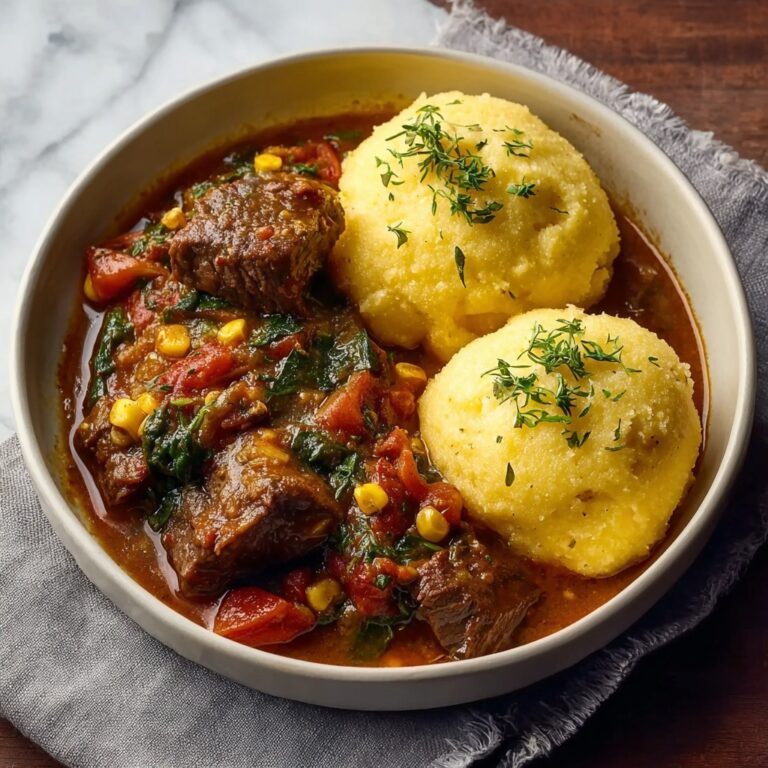 Sadza neNyama: A Delightful Maize Meal with Savory Beef Stew Recipe