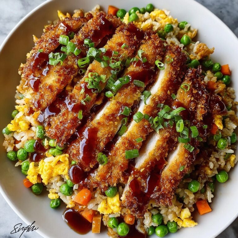 Crispy Saucy Chicken with Vegetable Fried Rice Recipe