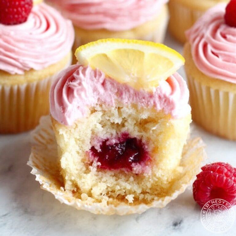 Lemon Raspberry Jam Cupcakes Recipe