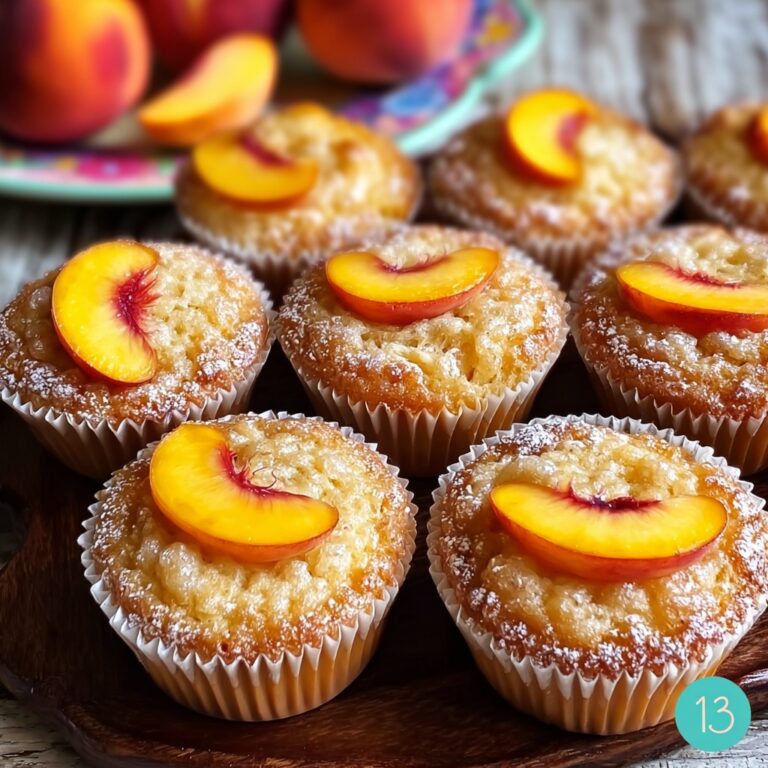 Peach Financiers: Elegant French Almond Cakes Recipe