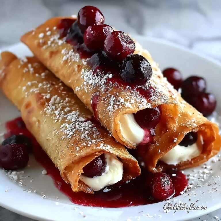 Cherry Cream Cheese Egg Rolls Recipe